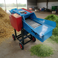 Broyeur de paille de maïs et d'herbe avec moteur, robuste, pour déchets humides/sèches, garantie 1 an