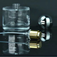 Vente en gros de flacons pompe en verre de 30 ml, 50 ml, 100 ml, distributeur de sérum cosmétique, flacon de parfum Crystal Hill