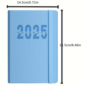 2025 Tùy Chỉnh Màu Xanh Điều Hành Da A5 Máy Tính Xách Tay Hàng Ngày Kế Hoạch Chương Trình Nghị Sự Ngân Sách Chiến Thuật Trống Nhật Ký Món Quà Giáng Sinh - Product Image 5
