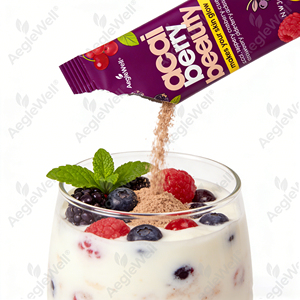 Poudre de baies d'açai AegleWell pour la farine d'avoine et les desserts, 10 oz, facile à mélanger, saveur de fruits naturelle sans additifs - Product Image 3