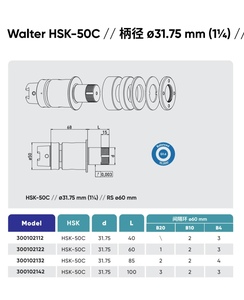 <span class=keywords><strong>Walter</strong></span> Heli tronic Schleif maschine Rad Adapter HSK-50C - Product Image 4