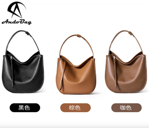 Sac carré AndoBag en cuir de vache véritable, nouveau sac à bandoulière pour femmes, sacs de travail en cuir souple pour les trajets quotidiens 2522 - Product Image 2