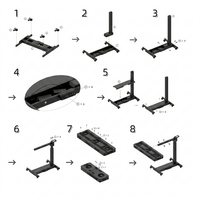 Support de luminothérapie rouge motorisé OEM ODM, 30 kg, logo personnalisé, vente en gros, MOQ 50 pièces, directement de l'usine
