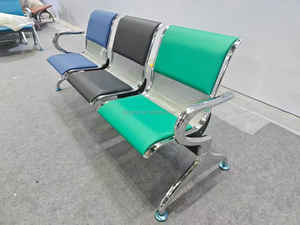 Chaise d'attente en acier inoxydable pour gare routière, hôpital, <span class=keywords><strong>bureau</strong></span>, aéroport, salon, zone d'attente, <span class=keywords><strong>2</strong></span>, 3, 4, 5 <span class=keywords><strong>places</strong></span> - Product Image 3
