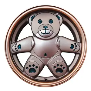 超级可爱的泰迪熊轮辋车轮14 15 16英寸汽车合金车轮铝轮15*8英寸4*100/14.3 5*100/114.3