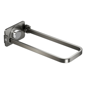 Bathroom Suction Cup Towel Rack Foldable Rotatable Wall Mounted Iron Modern Design No Drilling Required 15kg Load Capacity - Product Image 4