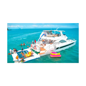 Plataforma Flotante Inflable de 2m de Profundidad para Exteriores, Piscina Marina con Red de Protección Contra Medusas, Malla de Vinilo para Uso Residencial en Yates - Product Image 5