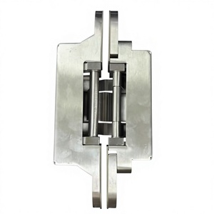 Charnières dissimulées SG BS300 en acier inoxydable zingué robustes, réglables en 3D pour portail battant, porte de 300 kg, épaisseur 9 mm, modernes - Product Image 4