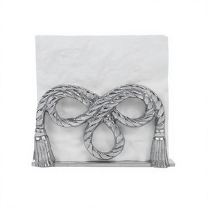 Porte-serviettes décoratif moderne en aluminium texturé moulé, article de vaisselle pour cuisine et salle à manger, lot en gros - Product Image 1