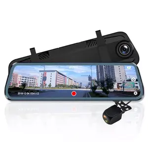 Gloednieuwe 9.66 Inch Hd Nachtzicht Auto Dvr Best Verkopende Dashcam Dashcam Voor 1080P Achter 720P Auto Zwarte Doos