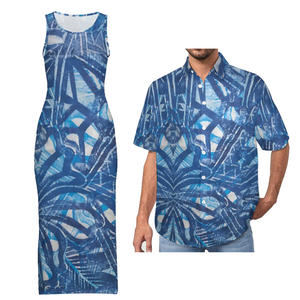 Precio al por mayor de moda Tie-dye estilo tropical Hawaiano Split Tight chaleco <span class=keywords><strong>Cheongsam</strong></span> y camisa de lino de algodón para hombres - Product Image 2