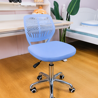 Chaise de classe compacte ergonomique en maille respirante avec dossier réglable en hauteur pour salle de dessin, pour enfants, rotation 360°