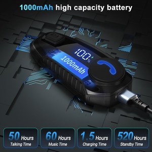 TNICER T6 Motorcycle <strong>Helmet</strong> For V5.3 Headset With ENC Noise Cancellation Waterproof IP67 Type-C Charging - Product Image 3