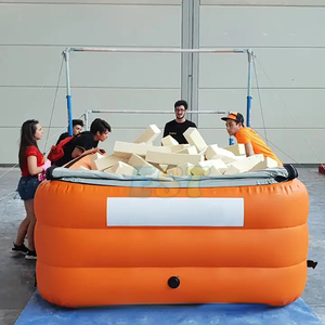 Logo personnalisé, protection d'entraînement de gymnastique de haute qualité, fosse à mousse gonflable, fosse à air gonflable, piste d'air - Product Image 3