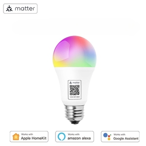 Bombilla LED Inteligente JIUAN Matter A19, Conexión Directa a <span class=keywords><strong>HomeKit</strong></span>, Control por Voz, Regulable, Fuente de Luz, Lámpara de Ahorro de Energía, Luz Interior - Product Image 1