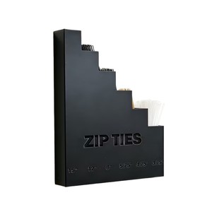 Wall Mounted Cable Tie Organizer 6 Compartment Multi Size Zip Ties Storage Rack For Garage Workshop Office Use - Product Image 5