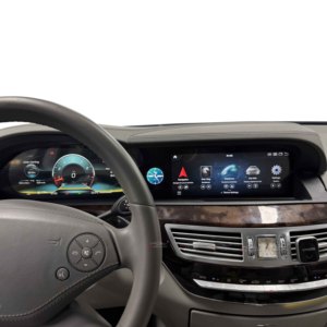 จอแสดงผลคู่ Gerllish ขนาด 12.3 นิ้ว สำหรับรถยนต์ Mercedes-Benz S W221 ปี 2005-2013 เครื่องวัดความเร็วแบบดิจิตอล พร้อมเครื่องเล่นมัลติมีเดียและวิทยุในรถยนต์ - Product Image 3