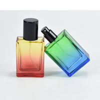 Bouteille de parfum de luxe originale 20ml 30ml 35ml bouteille de parfum irisé bouteilles de parfum de couleur en verre 50ml avec boîte