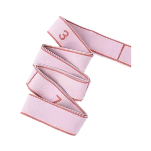 ポータブルポリエステル生地ヨガストレッチストラップ高弾性多機能デザイン8 10 12格子ループ運動バンドトレーニング - Product Image 3