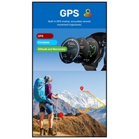 MG04 GPS reloj inteligente para hombres deporte Fitness Tracker Monitor de sueño 3ATM impermeable al aire libre pantalla AMOLED silicona inteligente