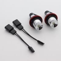 Feux antibrouillard LED haute puissance pour voiture, Angel Eyes DRL 5W 12V 6000K pour E39 E60