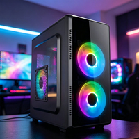 Boîtier d'ordinateur MicroATX le plus populaire et le mieux noté, châssis de PC de bureau avec panneau latéral en maille ventilée, fournisseur de boîtiers de PC de bureau