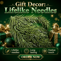 Couronne de Noël en pin et genévrier de 61 cm pour la décoration de porte ou de mur de la maison pendant les fêtes