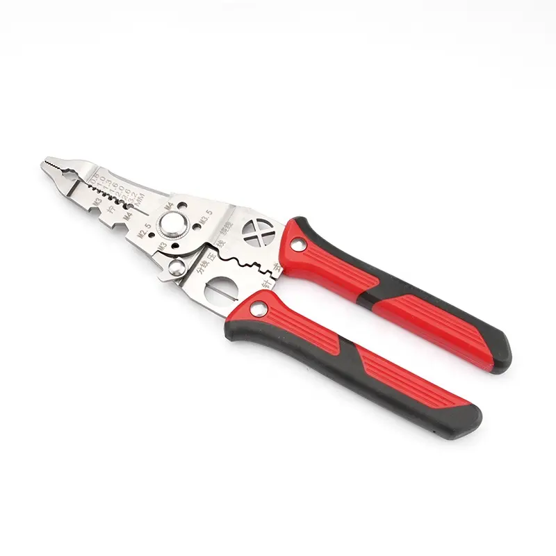 New Design 7 In 1 Self Adjusting Cutter Crimping Tool Wire Stripping Tool Wire Twisting Pliers Automatic Wire Stripper