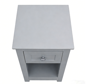 Table d'appoint moderne en PB avec un seul tiroir de rangement pour salon, chambre, table de contrôle, console, en bois - Product Image 2