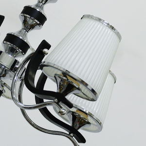 G-lights lusso nero corpo lampada <span class=keywords><strong>paralume</strong></span> in vetro <span class=keywords><strong>bianco</strong></span> soggiorno interno camera da letto lampadari a soffitto a LED - Product Image 6