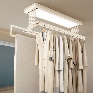 Intelligent indoor voice drying machine home lifting telescopic LED <b>lighting</b> electric drying rack - Product Image 2