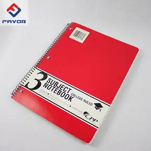 Low Price China Notebook 4/8 Subject Spiral Notebook For Students