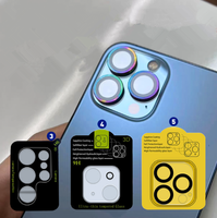 Protection d'écran pour objectif d'appareil photo pour iPhone 13 Pro Max, Huawei, Xiaomi, Oppo