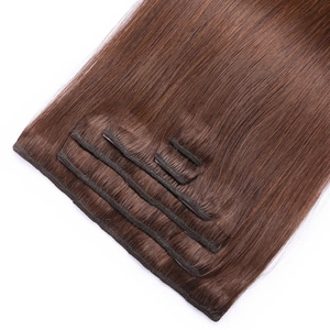 Extension di Capelli Umani Vergini Brasiliani Remy 100% di Alta Qualità, Clip-in Senza Cuciture, 7 Pezzi, 16 Clip, 100G <span class=keywords><strong>per</strong></span> Confezione - Product Image 2