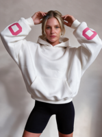 Ensemble sweat-shirt personnalisé pour femme, coupe décontractée, en molleton de coton épais, style oversize
