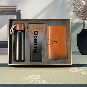 Cross-Border Promotional Office Business Box Set Custom Logo Silk Screen Printed <b>Thermos</b> <b>Cup</b> Paper Notebook U Disk Gift - Product Image 6
