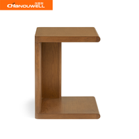 Table basse moderne en bois de chêne massif Table d'appoint élégante au design