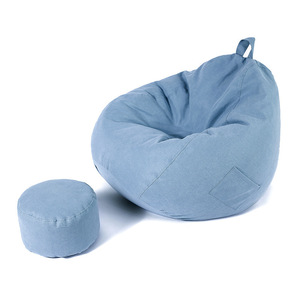 Bolsa de granos en forma de gota suave para adultos, sofá grande perezoso, silla sin relleno - Product Image 3