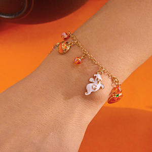 2025 superventas colgante <span class=keywords><strong>de</strong></span> Halloween combinación pulsera fantasma calabaza murciélago araña diseño <span class=keywords><strong>Web</strong></span> moda mujer pulsera <span class=keywords><strong>de</strong></span> Halloween - Product Image 5