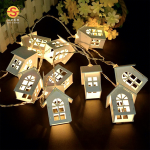1.5M 10L Warm <strong>White</strong> House Shape Fairy Indoor <strong>Outdoor</strong> Christmas <strong>String</strong> <strong>Lights</strong> - Product Image 1
