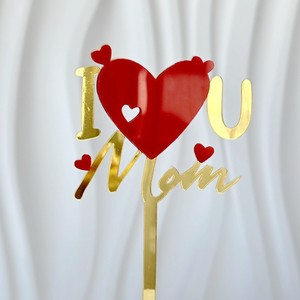 Adorno para Pastel <span class=keywords><strong>de</strong></span> Cumpleaños y Día <span class=keywords><strong>de</strong></span> la Madre, Acrílico Dorado, Adornos para Pastel <span class=keywords><strong>de</strong></span> Mamá, Día <span class=keywords><strong>de</strong></span> la Madre, Super Mamá, Decoración para Postres, Adornos Brillantes Dorados para Cupcakes - Product Image 4