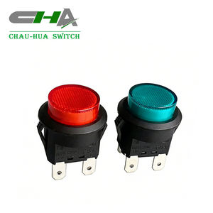 Manufacturer 250V <strong>Led</strong> <strong>Push</strong> <strong>Button</strong> Reset/Lock <strong>Switch</strong> <strong>4</strong> Pin 20mm Round Plastic <strong>Push</strong> <strong>Switch</strong> - Product Image 1