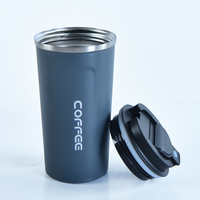 Gobelet isotherme à double paroi en acier inoxydable avec affichage de la température LED, écologique, résistant à l'eau bouillante, pour café, en PP
