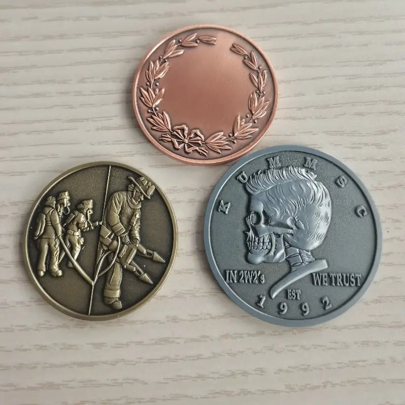 wholesale coin supplier No minimum customized logo commemorative coins enamel Souvenir zinc alloy brass metal coin