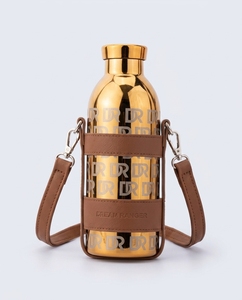 Botella de Vacío Aislada Ecológica de Acero Inoxidable 304 de Doble Pared de 500 ml con Logotipo Personalizado y Cuerda en la Tapa para Regalos Corporativos - Product Image 3