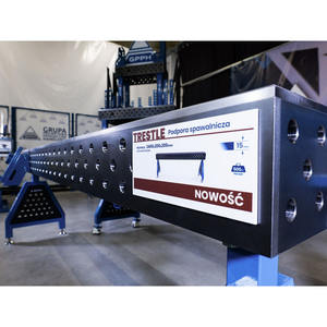 Soporte de soldadura SteelMax Trestle GPPH de 15mm de espesor, agujeros de 28mm en rejilla diagonal - Product Image 3