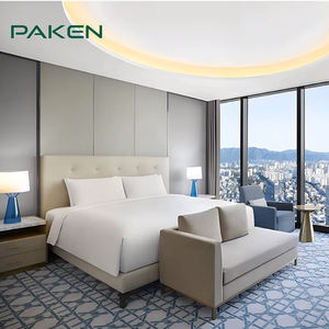 Solusi furnitur proyek perhotelan khusus pemasok furnitur Hotel Satu Atap Set furnitur kamar tidur Hotel dengan desain - Product Image 1