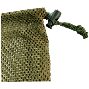 Camo Mesh <b>Backpack</b> <b>Drawstring</b> Closure Shoulder Strap Large Capacity Outdoor Field Activity Bait Storage Gear - Product Image 4