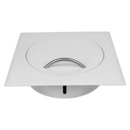 Porta di caduta STYLO SQUARE S (Bianco|Nero) - Condotto per la biancheria - Product Image 3