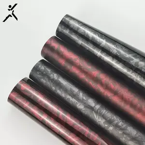 PET sırtlı PVC parlak mat yüzey 1.52*18M vinil Wrap 3D hayalet siyah gümüş araba renkli ambalaj dövme karbon Fiber çıkartmalar